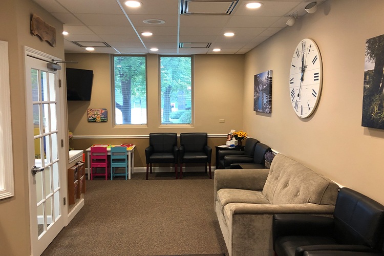 Dental office waiting room